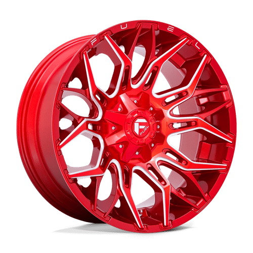 Fuel 1PC D771 TWITCH CANDY RED MILLED 22X10