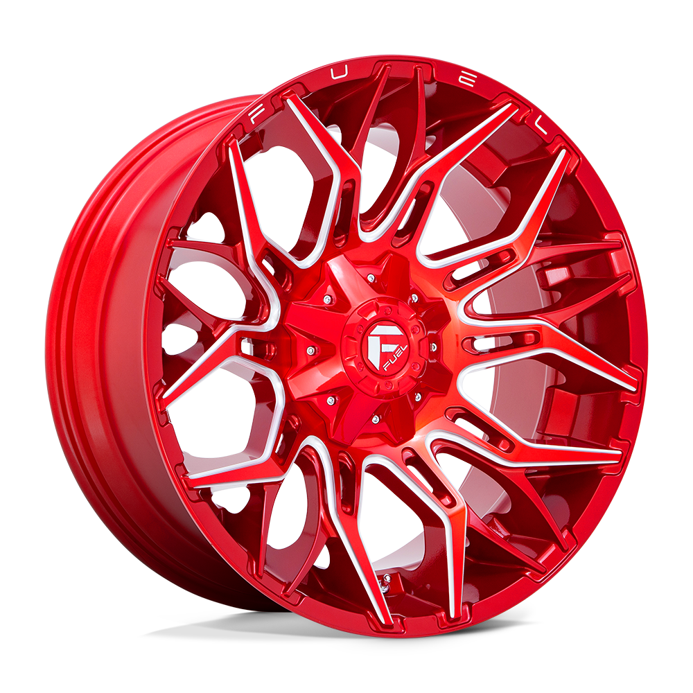 Fuel 1PC D771 TWITCH CANDY RED MILLED 22X10