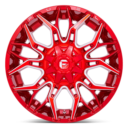 Fuel 1PC D771 TWITCH CANDY RED MILLED 22X10