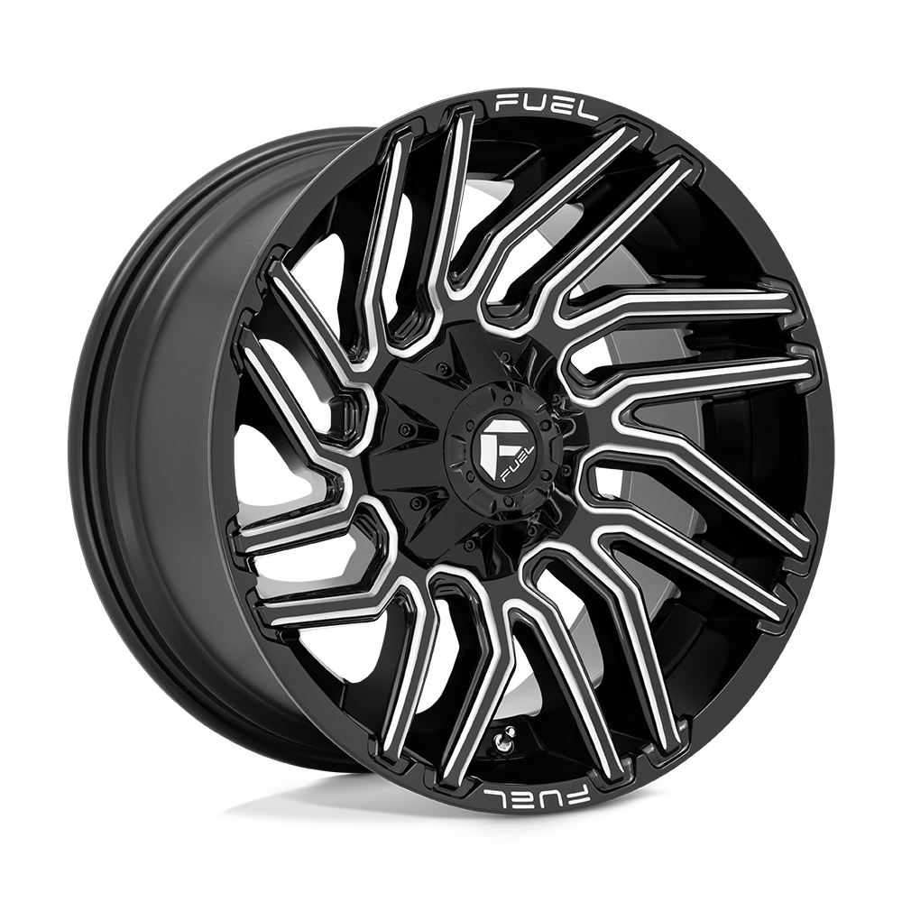 Fuel 1PC D773 TYPHOON GLOSS BLACK MILLED 20X10