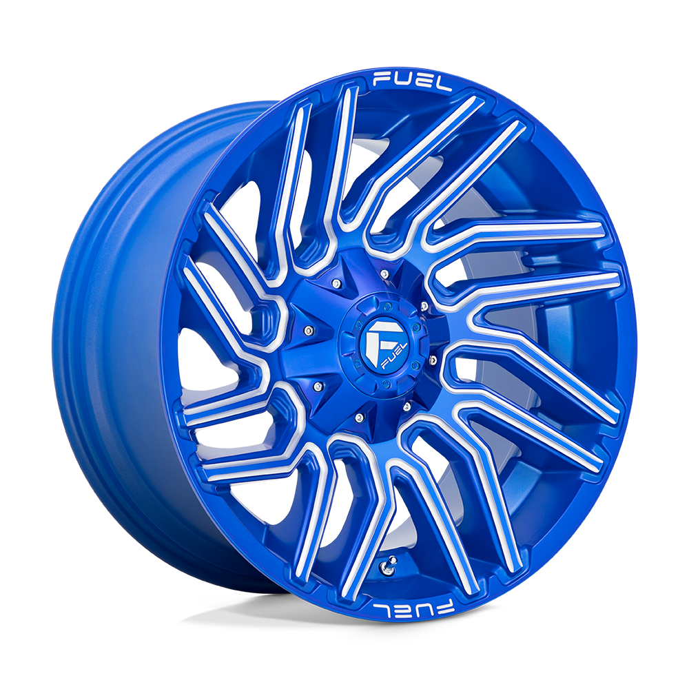 Fuel 1PC D774 TYPHOON ANODIZED BLUE MILLED 20X10