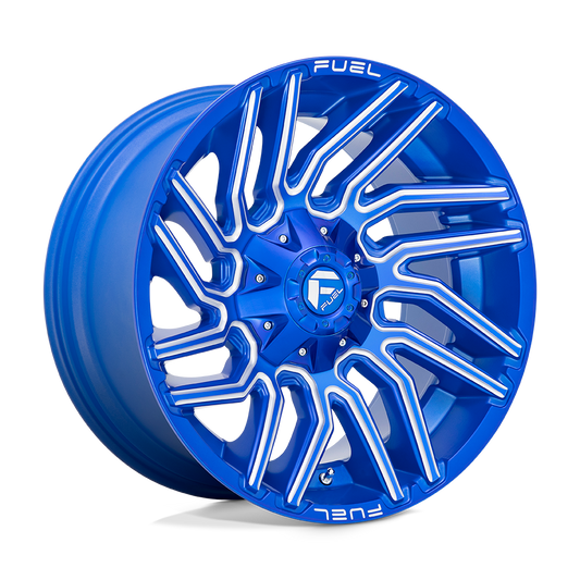 Fuel 1PC D774 TYPHOON ANODIZED BLUE MILLED 20X10