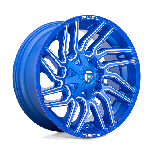 Fuel 1PC D774 TYPHOON ANODIZED BLUE MILLED 20X9
