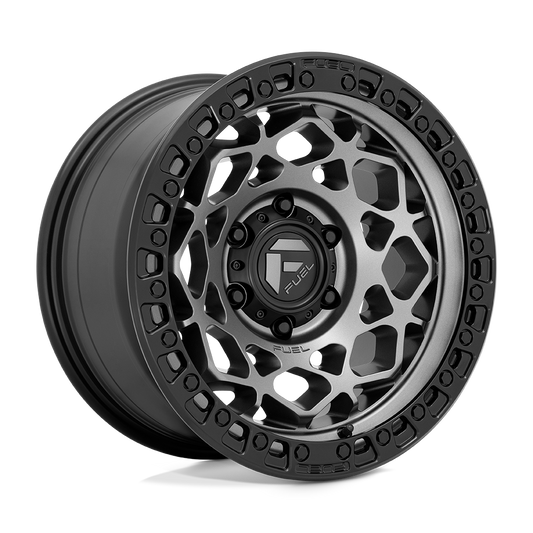 Fuel 1PC D784 UNIT GUNMETAL WITH MATTE BLACK RING 17X9