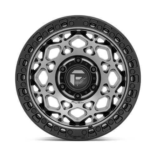 Fuel 1PC D784 UNIT GUNMETAL WITH MATTE BLACK RING 17X9