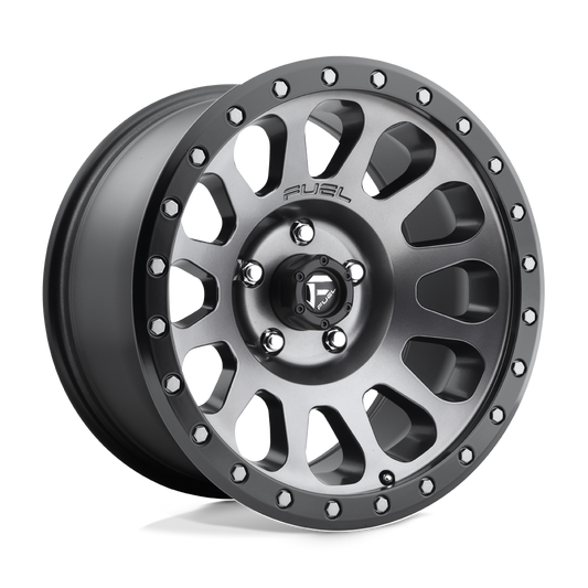 Fuel 1PC D601 VECTOR MATTE GUN METAL BLACK BEAD RING 17X9