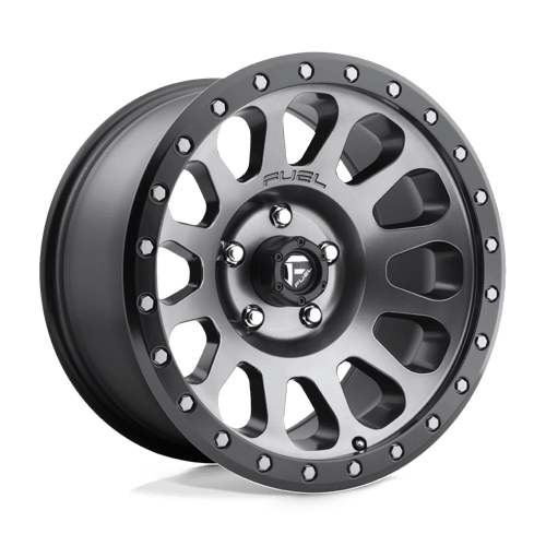 Fuel 1PC D601 VECTOR MATTE GUN METAL BLACK BEAD RING 17X9