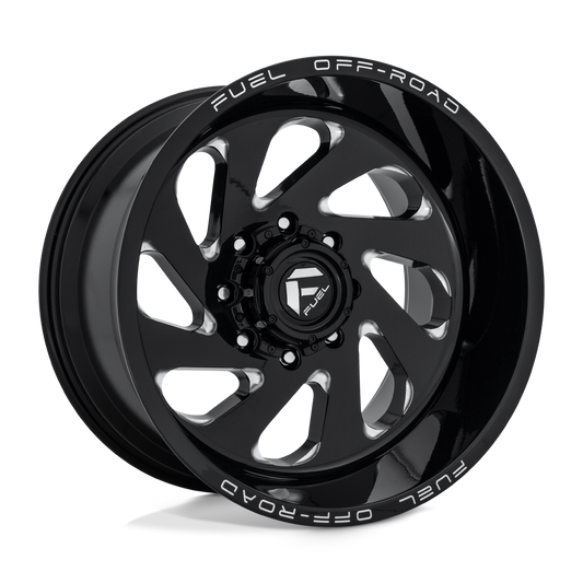 Fuel 1PC D637 VORTEX GLOSS BLACK MILLED 20X12