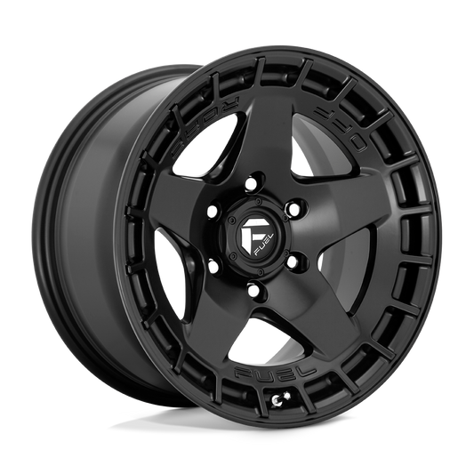 Fuel 1PC D733 WARP SATIN BLACK 17X9