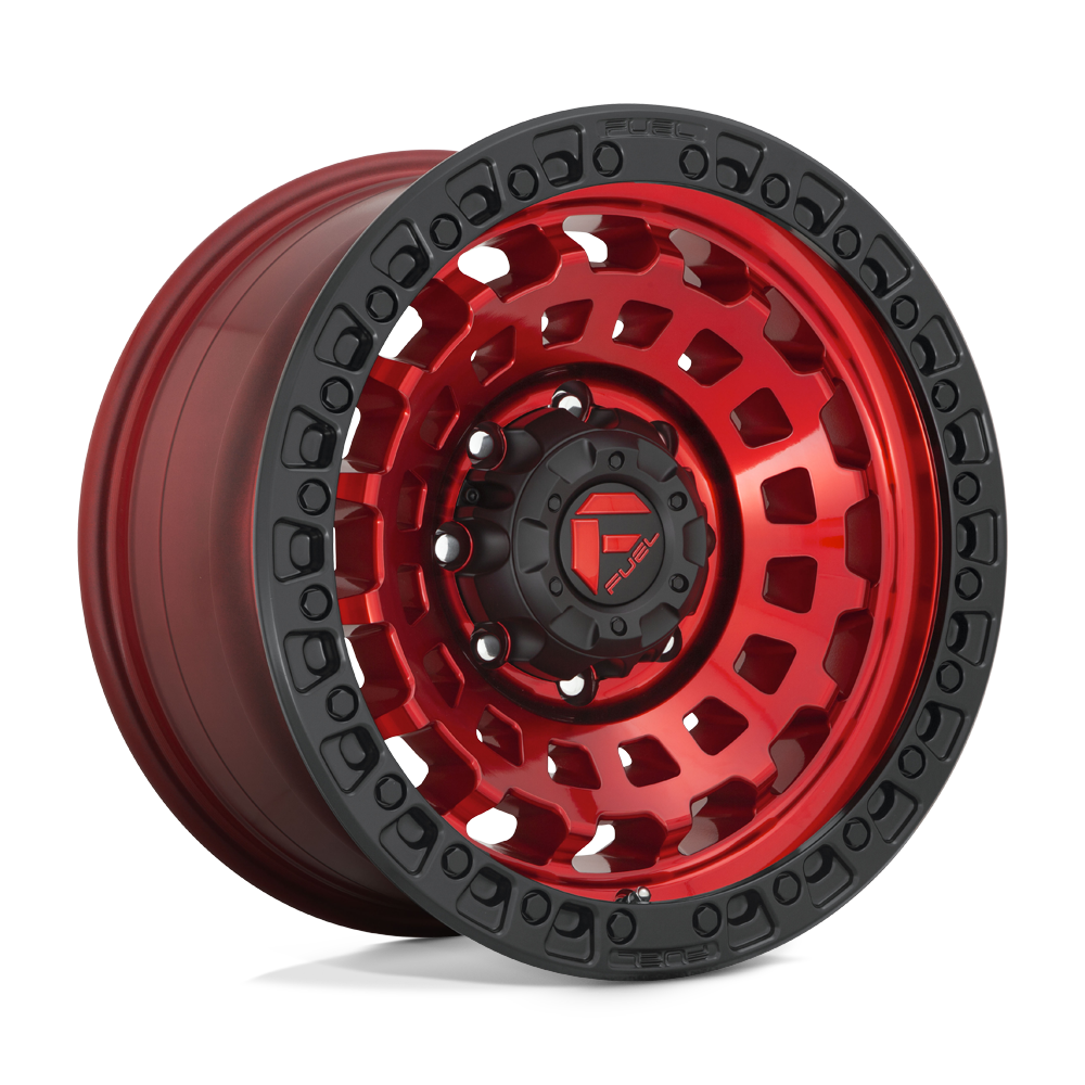 Fuel 1PC D632 ZEPHYR CANDY RED BLACK BEAD RING 20X10