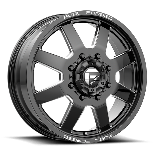 Fuel Mono DE09 FF09D MATTE BLACK MILLED 22X12