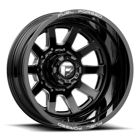 Fuel Mono DE09 FF09D MATTE BLACK MILLED 24X12