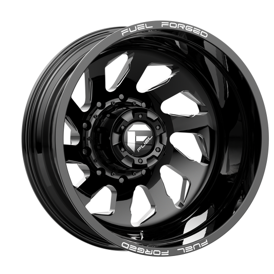 Fuel Mono DD39 FF39D GLOSS BLACK MILLED 22X8.25